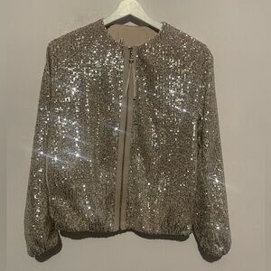 gold sequin jacket stunning‎